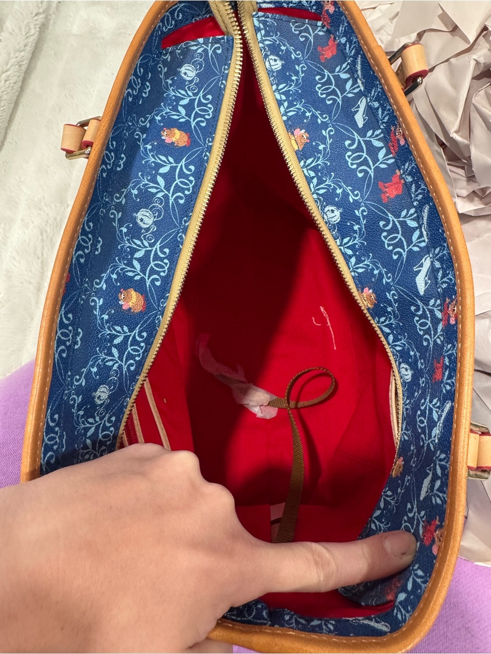 Dooney & Bourke Dream Big Cinderella Carriage Shopper Tote - Picture 11 of 12
